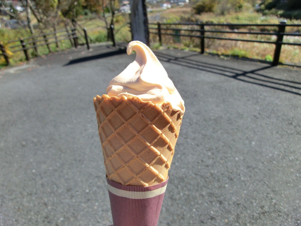 Tomato soft service ice cream | Michinoeki Kashimo